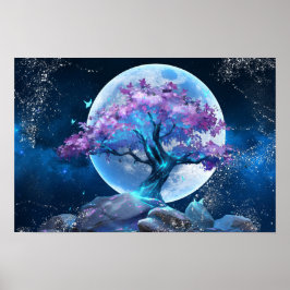 Poster Cartaz da Árvore da Lua