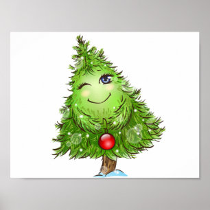 Poster Cartaz da Árvore de Natal Piscando