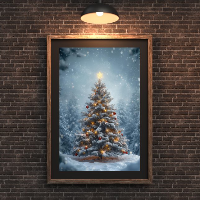 Poster Cartaz da Árvore de Natal Silent Snow (Criador carregado)