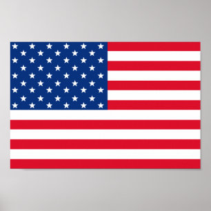 Poster Cartaz da Bandeira Americana