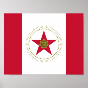 Poster Cartaz da bandeira de Birmingham, Alabama