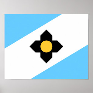 Poster Cartaz da Bandeira de Madison, Wisconsin