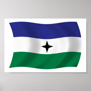 Poster Cartaz da Bandeira Nacionalista Bubi