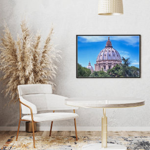 Pôster Cartaz da Basílica de São Pedro, Roma Itália