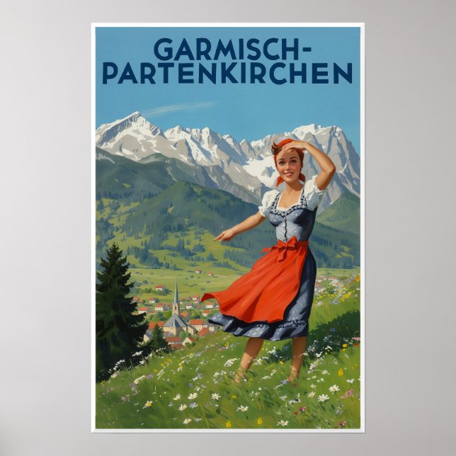 Poster cartaz da Baviera, Alemanha (Frente)