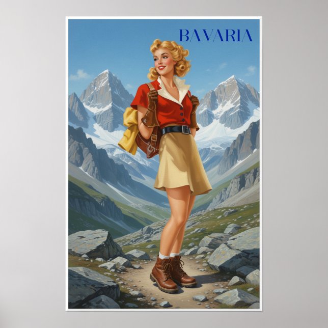 Poster Cartaz da Baviera, Alemanha (Frente)