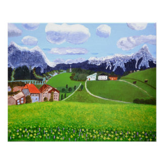Pôster Cartaz da bela Noruega