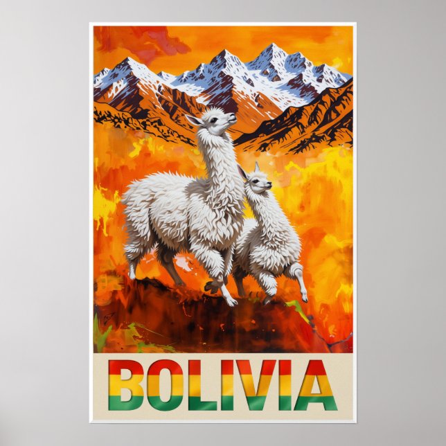 Poster cartaz da Bolívia (Frente)