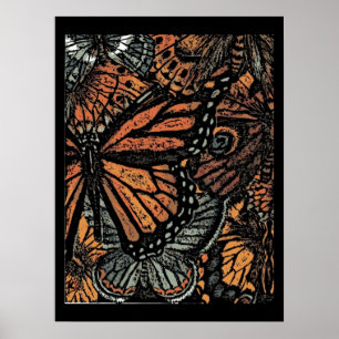 Pôster Cartaz da Borboleta Monarca