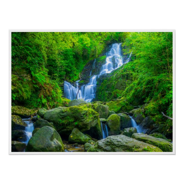 Pôster Cartaz da Cachoeira de Torc | Parque Killarney Irl (Frente)