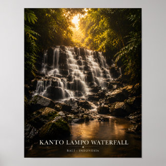 Poster Cartaz da Cachoeira Kanto Lampo Bali