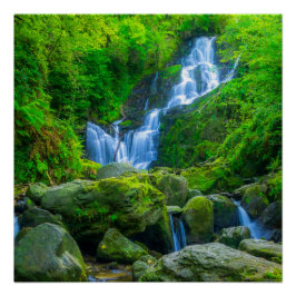 Pôster Cartaz da Cachoeira Torc | Parque Killarney Irland