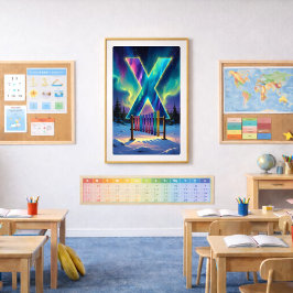 Pôster Cartaz da Carta X da Aurora | Arte da Aurora Borea