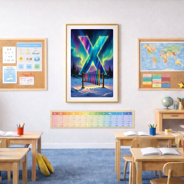 Pôster Cartaz da Carta X da Aurora | Arte da Aurora Borea (Criador carregado)