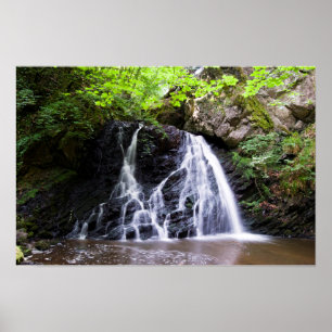 Poster Cartaz da cascata Fairy Glen, Rosemarkie, Escócia