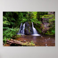 Cartaz da cascata Fairy Glen, Rosemarkie, Escócia