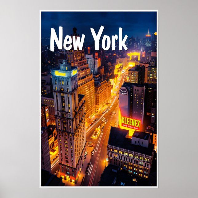 Poster Cartaz da Cidade de Nova York (Frente)