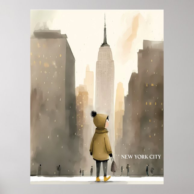 Poster Cartaz da Cidade de Nova York (Frente)
