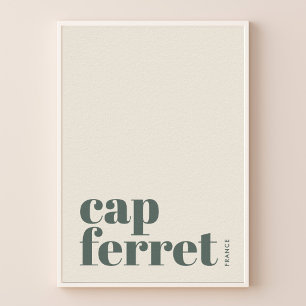 Poster Cartaz da cidade moderna Cap Ferret França