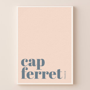 Poster Cartaz da cidade moderna Cap Ferret França