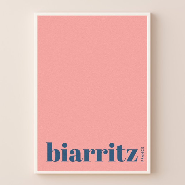Poster Cartaz da cidade moderna de Biarritz França (Criador carregado)