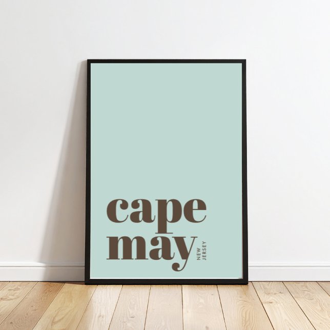 Poster Cartaz da cidade moderna de Cape May Nova Jersey (Criador carregado)