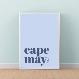 Poster Cartaz da cidade moderna de Cape May Nova Jersey