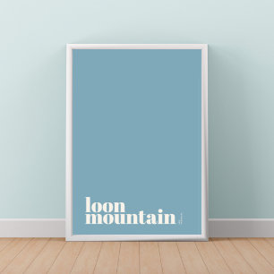 Poster Cartaz da cidade moderna de Loon Mountain New Hamp