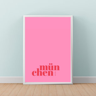 Poster Cartaz da cidade moderna de Muenchen München Bayer