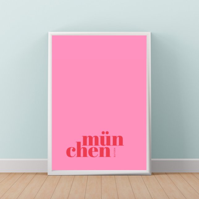 Poster Cartaz da cidade moderna de Muenchen München Bayer (Criador carregado)