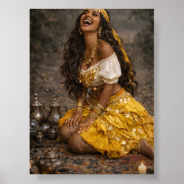Poster cartaz da cigana amarela || arte gitana