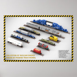 Poster Cartaz da Coleção do Trem de Energia Nuclear PTW
