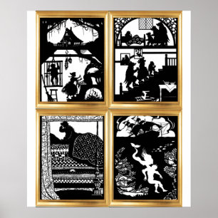 Poster Cartaz da Coleção Fairy Tale Designs