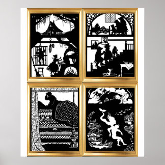 Poster Cartaz da Coleção Fairy Tale Designs