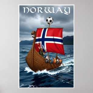 Poster cartaz da copa do mundo da Noruega
