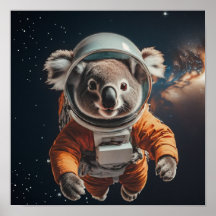 Cartaz da Creche Espacial do Astronauta Koala