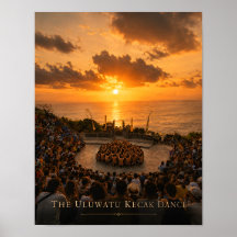 Cartaz da Dança Kecak de Uluwatu