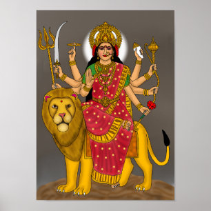 Poster Cartaz da Deusa Durga