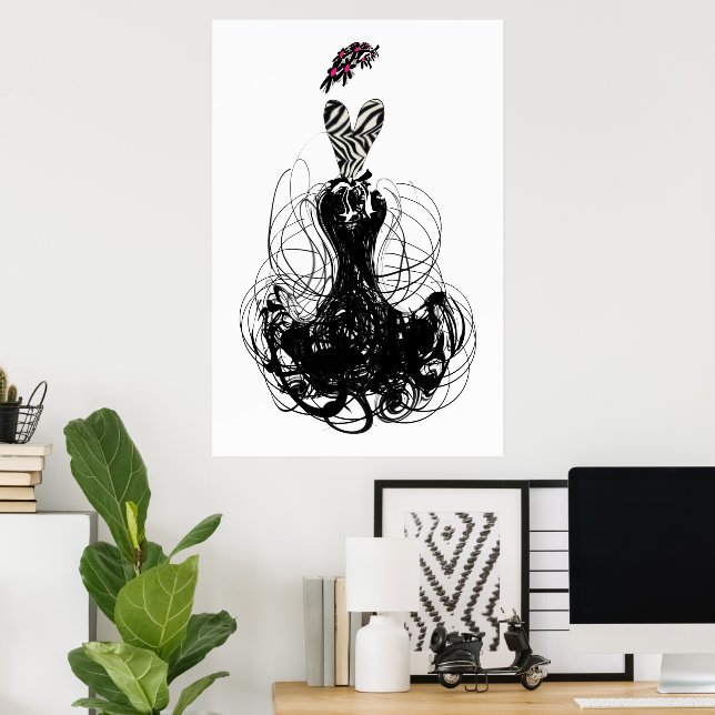 Poster Cartaz da Diva da Moda (Escritório em casa)