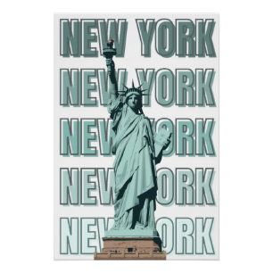 Pôster Cartaz da Estátua da Liberdade Nova York