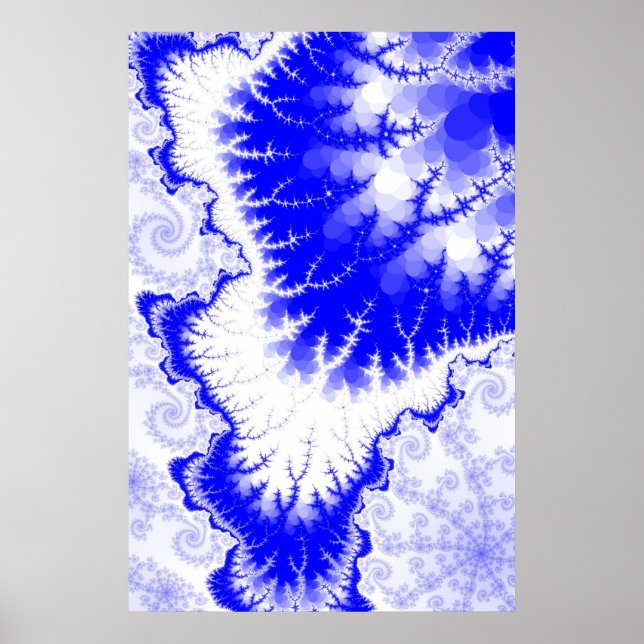 Pôster Cartaz da Estrela de Pena Azul (Frente)