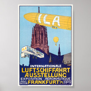Poster Cartaz da Exposição Internacional de Aeronáutica d