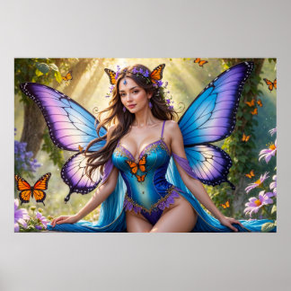 Poster Cartaz da Fada das Asas de Borboleta (1)