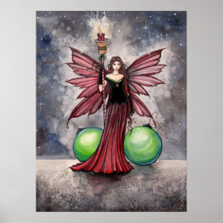 Poster Cartaz da Fada do Natal Yule por Molly Harrison