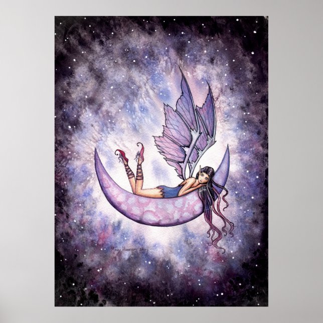 Poster Cartaz da Fada Violeta na Lua por Molly Harrison (Frente)