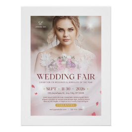 Pôster Cartaz da Feira de Casamento – Exposição de Noivas