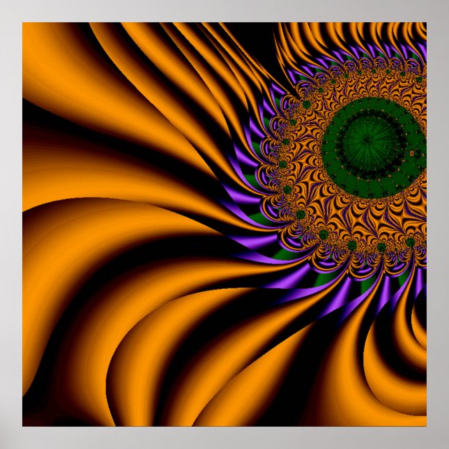 Poster Cartaz da Flor Flamejante (Frente)