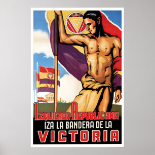 Poster Cartaz da Frente Popular da Guerra Civil Espanhola