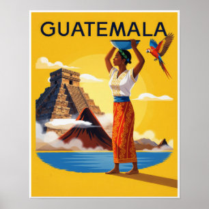 Poster Cartaz da Guatemala