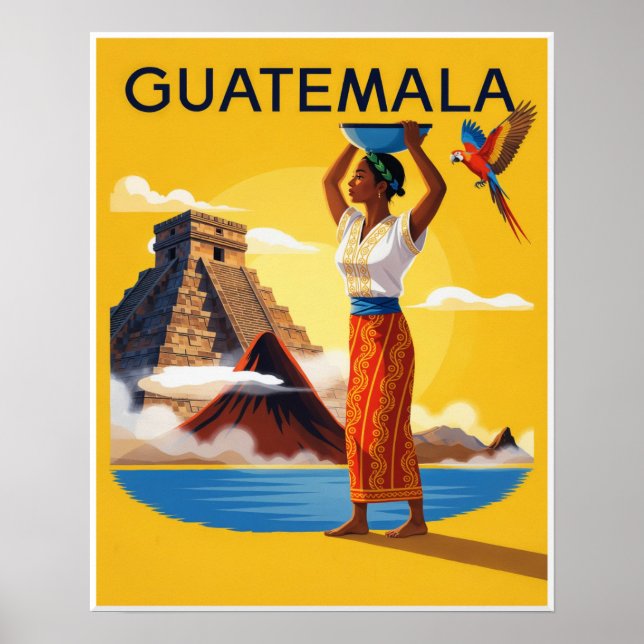 Poster Cartaz da Guatemala  (Frente)